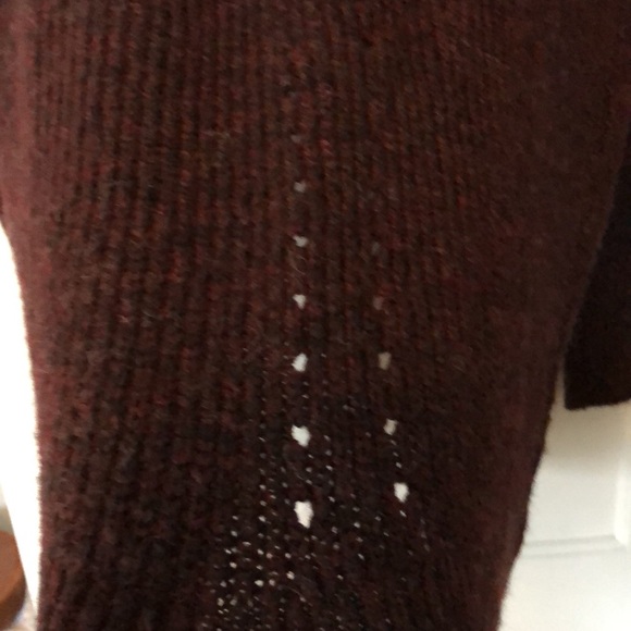 Maurice’s open front , burgundy cardigan. Slouchy,oversized. Unique pattern. EUC - Picture 4 of 10